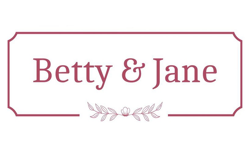 a logo for betty & jane